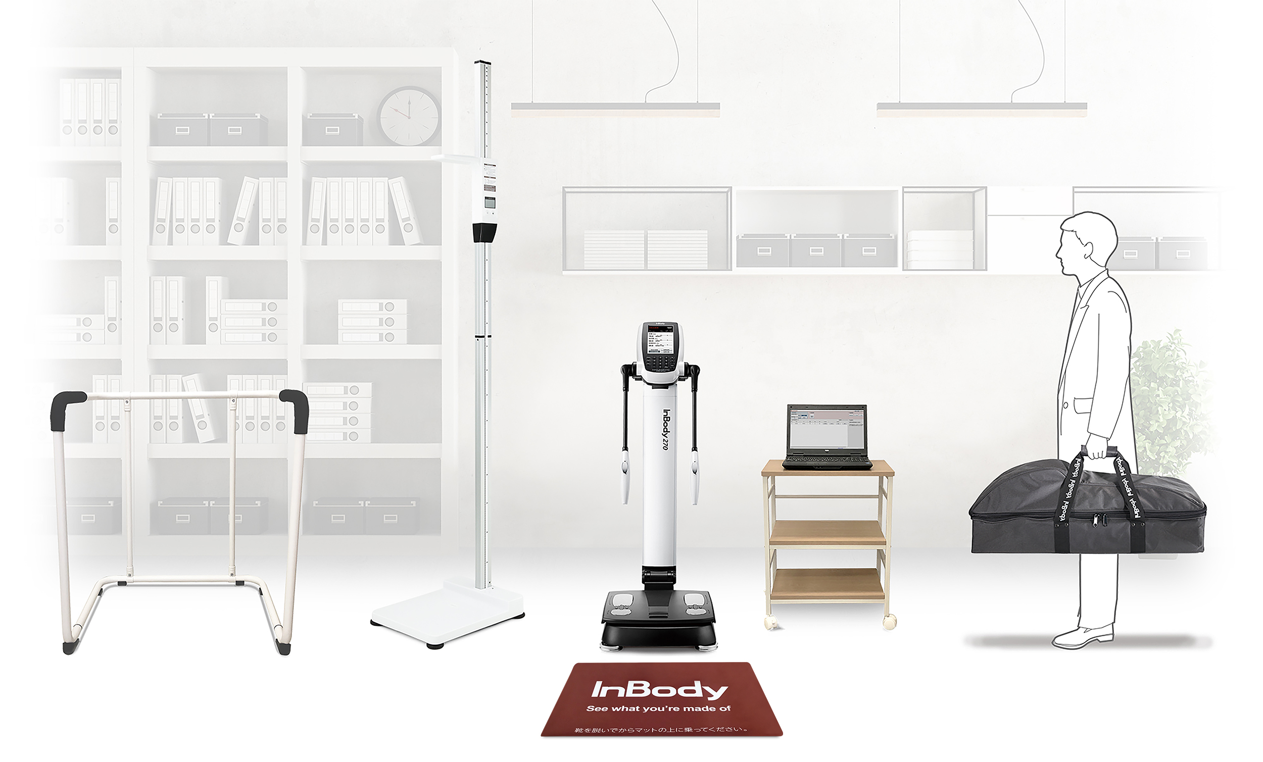 Black and white modern office